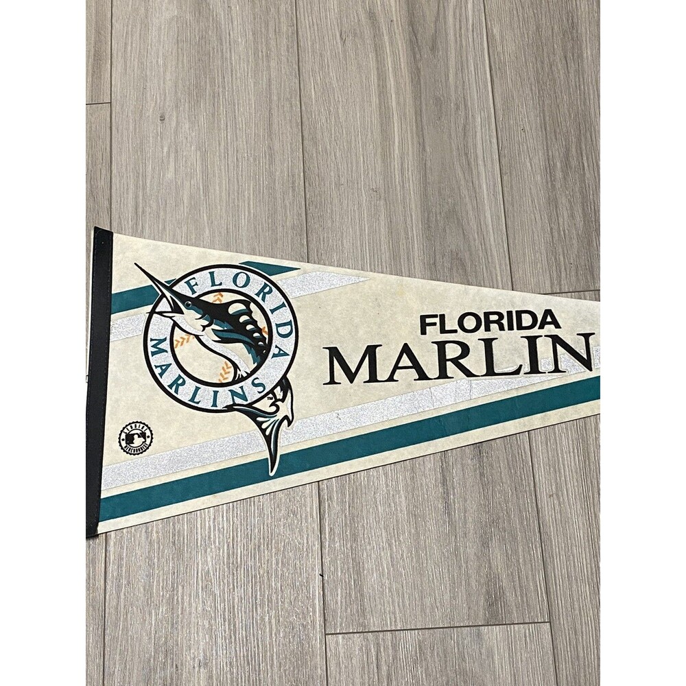 FLORIDA MARLINS MLB Full Sized 11” X 30” Vintage Pennant
